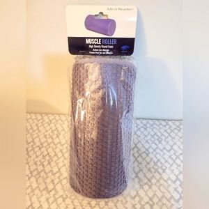 Mind Reader High Density Round Foam Muscle Roller Purple 12" (L) x 6" Diameter
